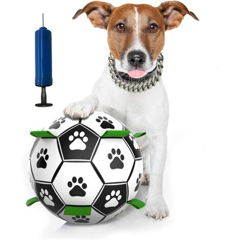 Interaktiver Hunde-Fußball mit Gurten – Zug- und Wasserspielzeug, strapazierfähige Bälle für kleine Welpen (1/5)