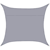 Wasserdichtes Sonnensegel, 2,5 x 2,5 m, Anthrazit, rechteckig, UV-Block, Sonnenschutz für Hinterhof, Terrasse, Deck, Garten, Outdoor-Aktivitäten und -Einrichtungen – RWShade Sail