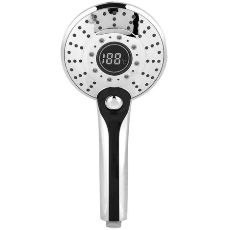 Soffione doccia a LED con 3 cambi di colore, display digitale, sensore di temperatura, 3 impostazioni di acqua, soffione doccia universale con display digitale - RWBathroom, WC / Doccia e vasca / Soff (1/5)
