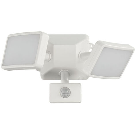 Luci di sicurezza per esterni con sensore di movimento, faretto LED da 1600 lm con PIR, luci di sicurezza per esterni a doppia alimentazione, luce bianca fredda, lampade Ex - Solo RWLoodlight (1/5)