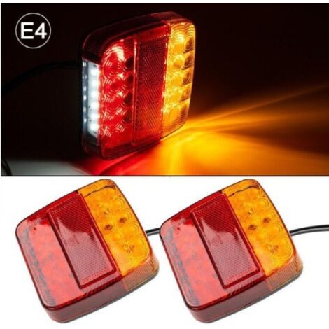 2 Luci Targa LED NEON 12V/24V Con Omologazione E – Impermeabili IP68 Per Auto, Camion E Camper
