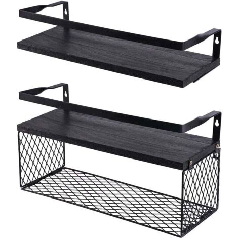 Heimlove Mensole Galleggianti Per Parete, Set Da 2, Bianche 40x17x3,6 Cm – Pratiche E Moderne Per Bagno, Soggiorno E Cucina