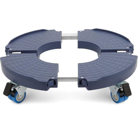 Base per piante – Supporto rotondo per piante con ruote – 64,9 kg resistente supporto con ruote, sotto vassoio per piante con ruote bloccabili per