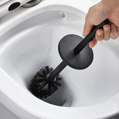 Scopino WC In Silicone, Diametro 7 Cm, Manico In Acciaio Inox 304, Setole Flessibili E Resistenti