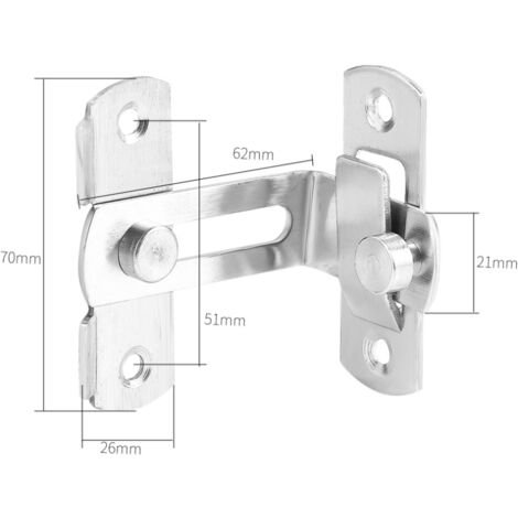 CONFEZIONE DA 2 PEZZI - CHIUSURE A RULLINO CON RISCONTRO E VITI - IN ACCIAIO ZINCATO - Foto 3