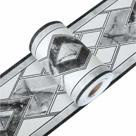 Adesivo murale decorativo, bordo adesivo blu, bordo adesivo 3D, bordo per carta da parati impermeabile, autoadesivo nero per cucina, bagno, soffitto, soggiorno, decorazione da parete per camera da let (1/5)
