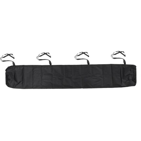 Copertura antipolvere per tenda da sole, copertura protettiva per tenda da sole, borsa protettiva per tenda da sole, con coulisse, per esterni, giardino e patio (dimensioni: 4,5 m, colore: nero) (1/5)