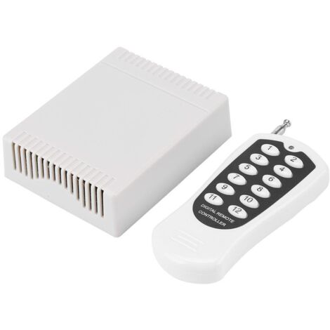 Modulo Relè Wireless 433MHz 1 Canale Con Telecomando 2 Pulsanti - Per Cancello/Auto