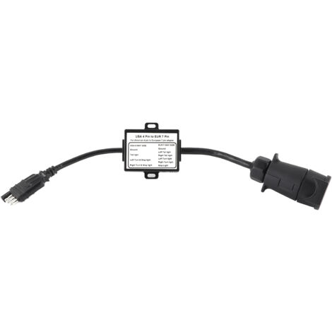 Adattatore Elettrico Da 7 A 13 Pin Per Rimorchio – 12V – Convertitore Per Spina Auto/caravan – Plastica ABS - copertina