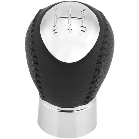 Pomello Cambio In Pelle PU Per Mazda 2, 3, 6 E 323 – 5 Marce, Design Ergonomico, Ricambio Diretto Nero