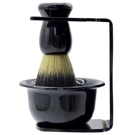 Supporto per rasoio, pratico e portatile portapennello da barba in acrilico, portapennello da barba alla moda per uomo, set di ciotole per regolabarba (1/5)