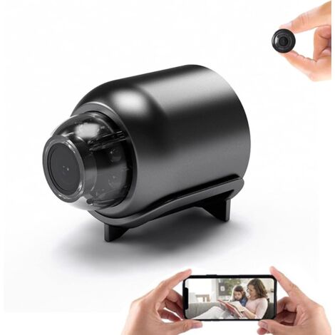 Telecamera nascosta wireless, mini telecamera WiFi 1920x1080P, telecamera di sorveglianza per la sicurezza domestica (telecamera con memoria da 128 GB) - Telecamera di sorveglianza per interni/esterni (1/5)