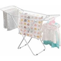 Stendibiancheria indipendente, stendibiancheria con supporto stabile, stendibiancheria pieghevole e antiscivolo per bagno o balcone