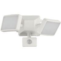 Luci di sicurezza per esterni con sensore di movimento, faretto LED da 1600 lm con PIR, luci di sicurezza per esterni a doppia alimentazione, luce bianca fredda, lampade Ex - Solo RWLoodlight