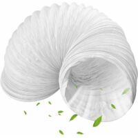 Tubo flessibile di scarico dell'aria in PVC, diametro 130 mm, lunghezza 1,5 m, tubo di scarico per condizionatori d'aria mobili, raccordo per tubo flessibile di condizionatori d'aria per sigillatura f