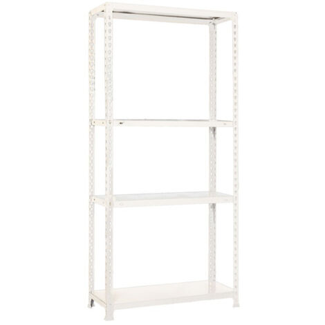 SimonRack Scaffale Portaoggetti, 1800x800x300 mm, 5 Ripiani, Portata 70 kg per Ripiano, Metallo, Scaffale da Garage, Bianco – Ecoclick (1/5)