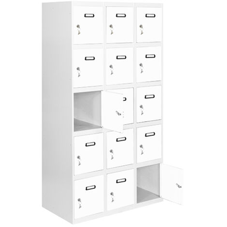 Simonrack Simonlocker Armadietto Metallico Grigio Bianco 180x90 cm (1/3)