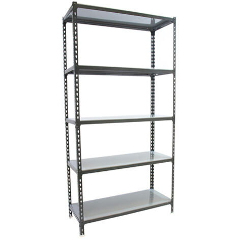 SimonRack Scaffale Portaoggetti, 2000x1200x500 mm, 5 Ripiani, Portata 200 kg per Ripiano, Metallo, Scaffale da Garage, Antracite/Zincato – Simonclick (1/4)