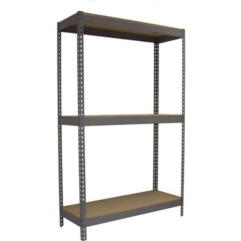 Simonrack Scaffale senza viti grigio e legno robusto (1/3)