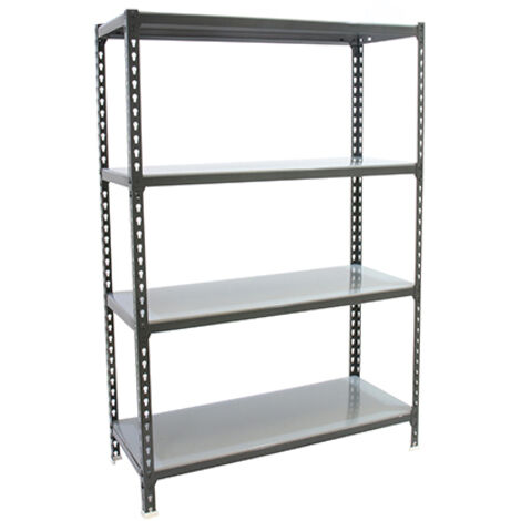 SimonRack Scaffale Portaoggetti, 1500x1100x300 mm, 4 Ripiani, Portata 200 kg per Ripiano, Metallo, Scaffale da Garage, Antracite/Zincato – Simonclick (1/4)