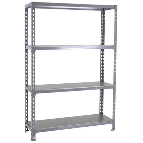 SimonRack Scaffale Portaoggetti, 1500x1200x400 mm, 4 Ripiani, Portata 200 kg per Ripiano, Metallo, Scaffale da Garage, Grigio – Simonclick (1/3)