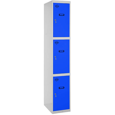 Simonrack armadio metallico grigio e blu 1800x400x500 mm