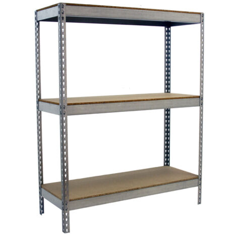 SimonRack Scaffale Industriale, 1500x1500x600 mm, 3 Ripiani in Legno, Portata 600 kg per Ripiano, Scaffale Carichi Pesanti, Zincato/Legno – Simonforte