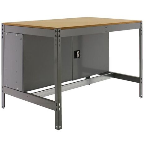 Simonrack BT0 Locker banco da lavoro grigio robusto in legno 840x1200 mm