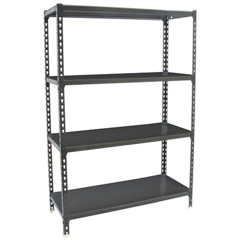 SimonRack Scaffale Portaoggetti, 1500x1200x300 mm, 4 Ripiani, Portata 200 kg per Ripiano, Metallo, Scaffale da Garage, Antracite – Simonclick (1/4)