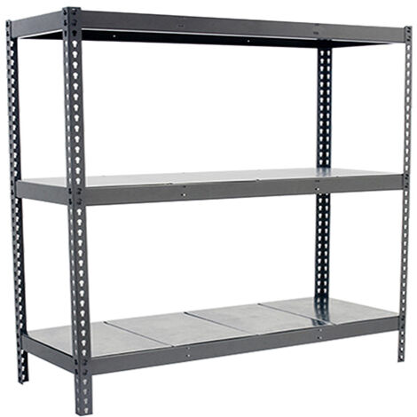 Simonrack Scaffale in metallo grigio zincato 3 livelli 2000x2400 mm (1/4)