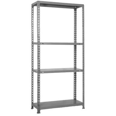 SimonRack Scaffale Portaoggetti, 1500x1000x500 mm, 4 Ripiani, Portata 70 kg per Ripiano, Metallo, Scaffale da Garage, Grigio – Ecoclick (1/3)