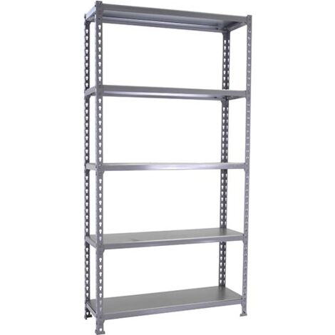 SimonRack Scaffale Portaoggetti, 2000x1100x500 mm, 5 Ripiani, Portata 200 kg per Ripiano, Metallo, Scaffale da Garage, Grigio – Simonclick
