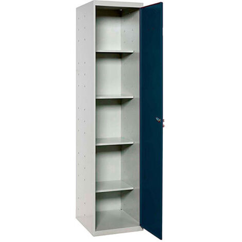 SimonRack Armadio Metallico Scope 1800x400x400 mm, 1 Ante, 4 Ripiani, Grigio/Antracite - Simonlocker (1/2)
