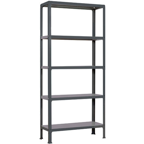 SimonRack Scaffale da Ufficio/Libreria, 1800x1000x300 mm, 5 Ripiani, 150 kg per Ripiano, Metallo Stile Industriale, Antracite – Simon Home (1/2)