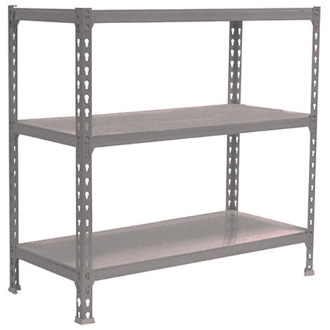 SimonRack Scaffale Portaoggetti, 900x1100x500 mm, 3 Ripiani, Portata 200 kg per Ripiano, Metallo, Scaffale da Garage, Grigio – Simonclick (1/3)