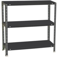 SimonRack Scaffale Portaoggetti, 900x1000x500 mm, 3 Ripiani, Capacità di Carico e Punto di Flessione 100 kg, Metallo, Scaffale da Garage, Antracite - Comfort