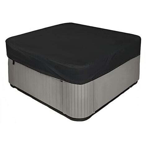 Cubierta cuadrada impermeable de alta resistencia 210D para jacuzzi - Protección UV - 220 x 220 x 90 cm (largo x ancho x alto) - Negro - RWTable Runner (1/5)