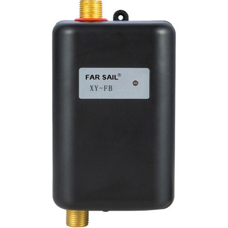 Calentador de agua eléctrico instantáneo de 220 V y 3400 W, apto para convertir agua fría en caliente, con temperatura ajustable para cocina y baño, color negro.