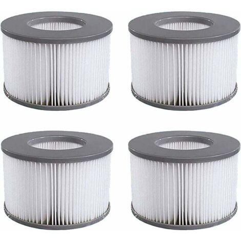 Pack de 4 cartuchos de filtro de repuesto para piscina hinchable Mspa, jacuzzi - Cartucho de filtro RWPool (1/5)