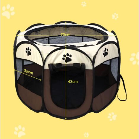 Corralito Plegable Para Mascotas - Jaula Portátil Para Perros Y Gatos, Tela Oxford 300D, Varios Tamaños (M, L, XL, XXL)