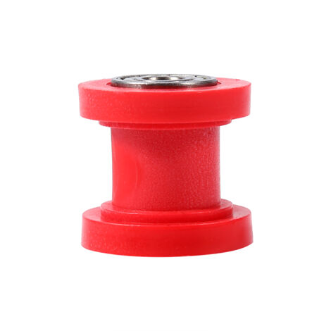 Rueda tensora deslizante de guía de cadena de 10 mm para minimoto, motocross, todoterreno, color rojo