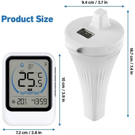 Inkbird IBS-P05R Thermomètre Piscine Solaire avec 7 Couleurs de Lumière, Étanche IP68, Fonction Minuterie, Mode Auto, Connexion Sans Fil avec Moniteur Télécommande pour Spa,Bassin,Aquarium Inkbird IBS-P05R Thermomètre Piscine Solaire avec 7 Couleurs de Lumière, Étanche IP68, Fonction Minuterie, Mode Auto, Connexion Sans Fil avec Moniteur Télécommande pour Spa,Bassin,Aquarium