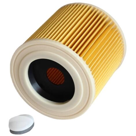 Filtro de repuesto para aspiradoras Karcher Hoover, cartucho para sólidos y líquidos, filtro para A1000 A2200 A3500 A223 WD2.200 WD3.500 (1/4)