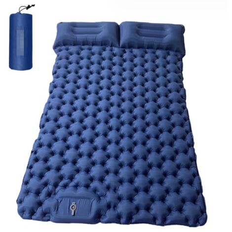 Colchón inflable para acampar para 2 personas, portátil, autoinflable, con bomba de aire incorporada, ideal para acampar, senderismo y viajes - RWMatellas gonflable (1/3)