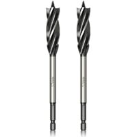 Professionnel Foret à Bois 17mm x 165mm x 2Pcs Mèche à Tarière avce Auto-alimenté Pointe Pilote, 1/4 Pouce Tige Hexagonale Foret pour le Travail du Bois