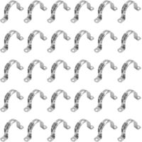 Abrazadera para manguera, soporte en U de 7 orificios, abrazadera galvanizada, abrazaderas para fijar tuberías a diversas superficies - 50 mm