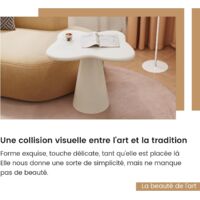 Table D’appoint Rectangulaire Réglable Guyii – Idéale Canapé, Salon, Chambre | Plateau 59,7×40 Cm, Hauteur 56,9–77,6 Cm