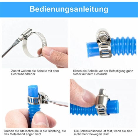 Assortiment De 73 Serre-joints à Tuyaux, Colliers De Serrage Réglables En Acier Inoxydable 304 De 6 à 38 Mm Pour Tuyau D'Eau, Plomberie, Automobile Et Mécanique, Assortiment De 7 Tailles