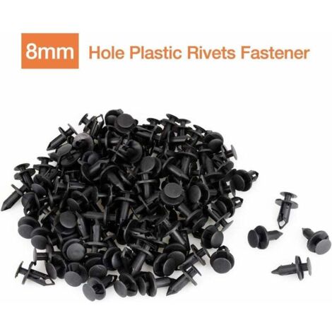 Vasemele 120 Pièces Rivet Clips Plastique Rivet Plastique Voiture Rivet Plastique