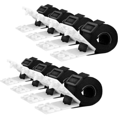 Set de 8 Sangles de Maintien pour Film de Piscine, Sangles et Clips de Fixation pour Les enrouleurs Accessoires de Rechange pour système denrouleurs Mobiles, bâches et couvertures de Piscine